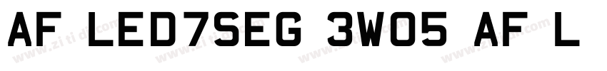 AF LED7Seg 3W05 AF L字体转换